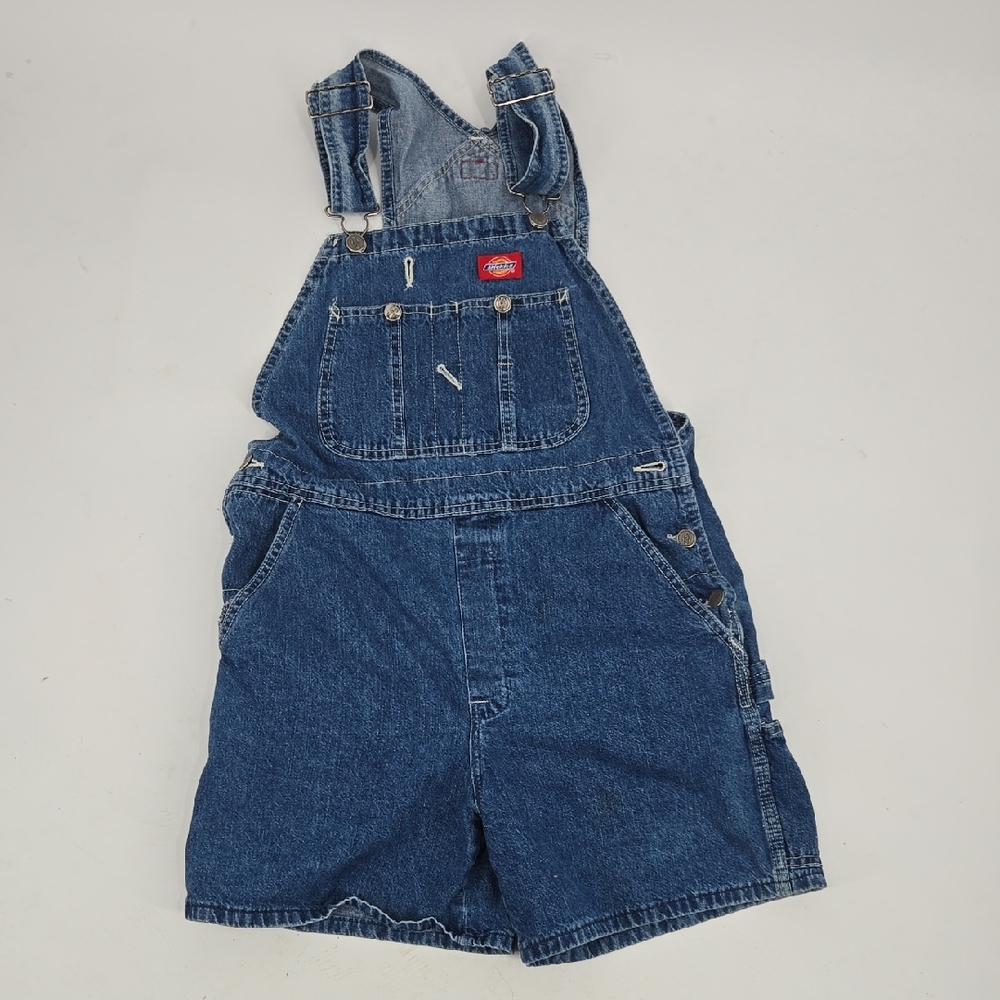 Dickies Women's Blue Denim Overalls 90s